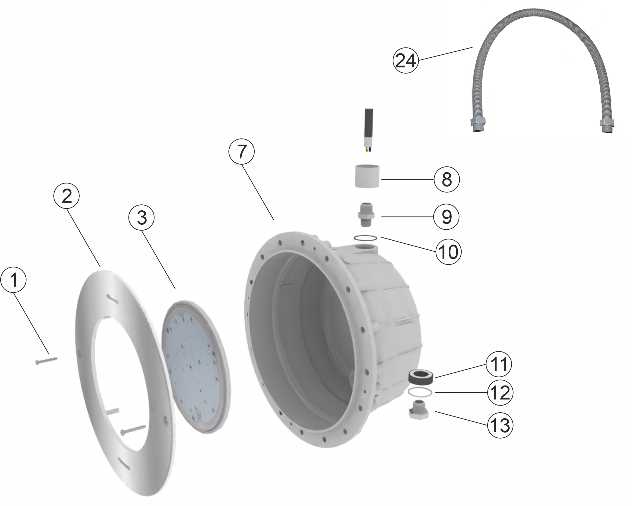 Underwater poollight VA HB