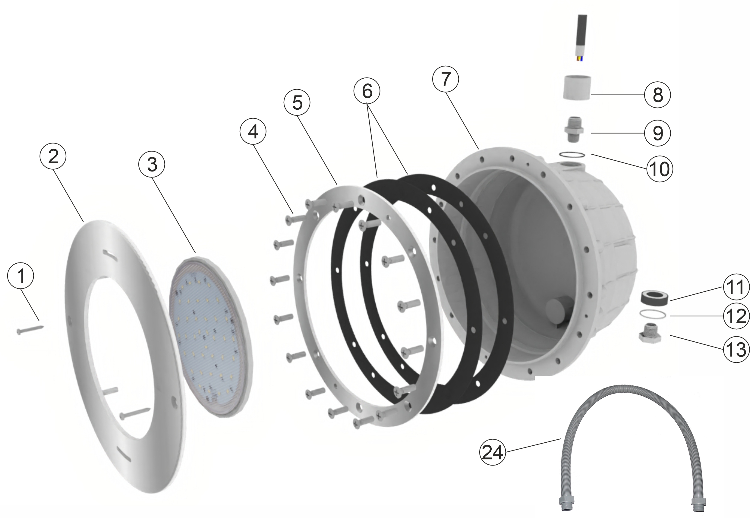 Underwater poollight VA HF