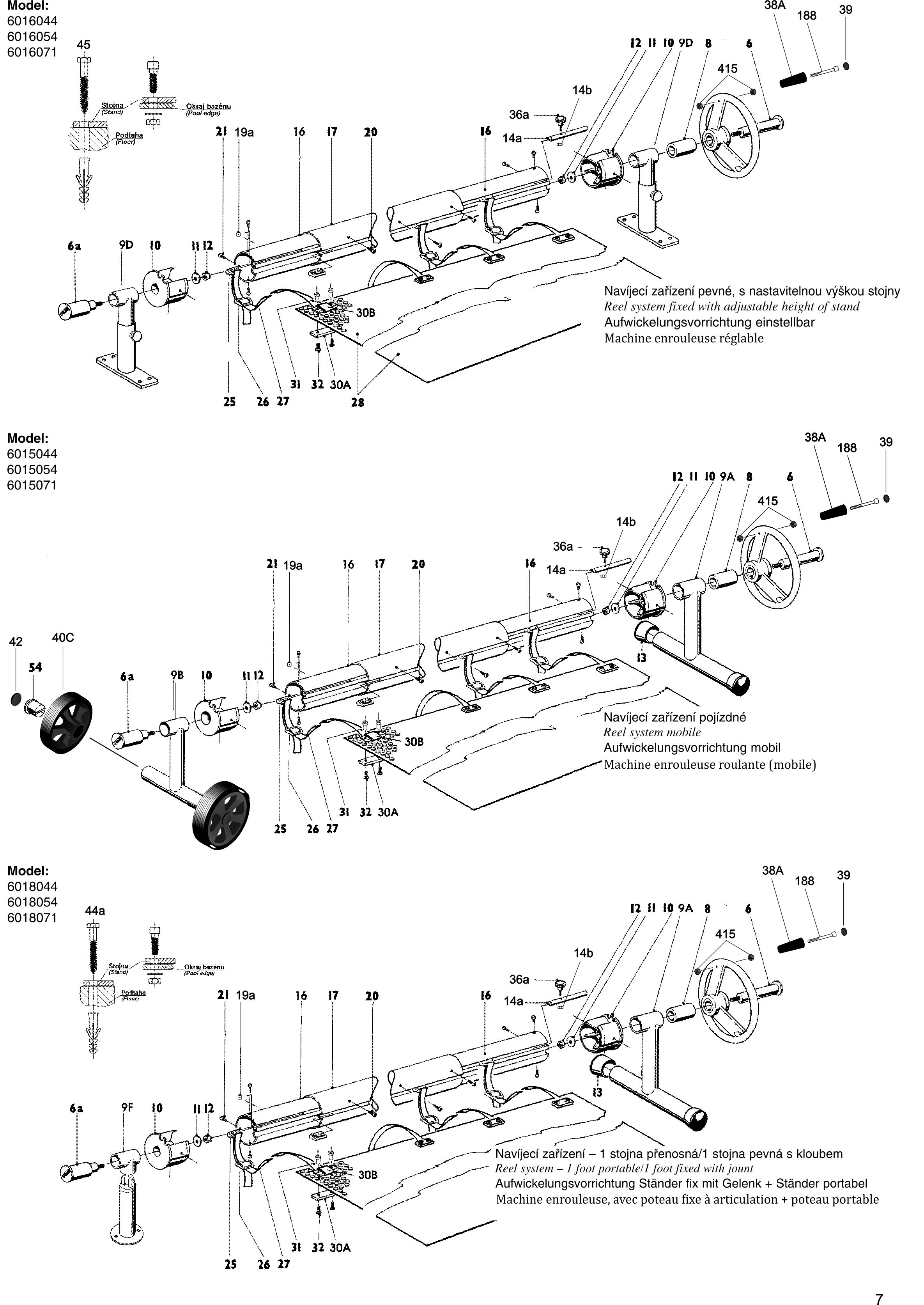 Manual reel system