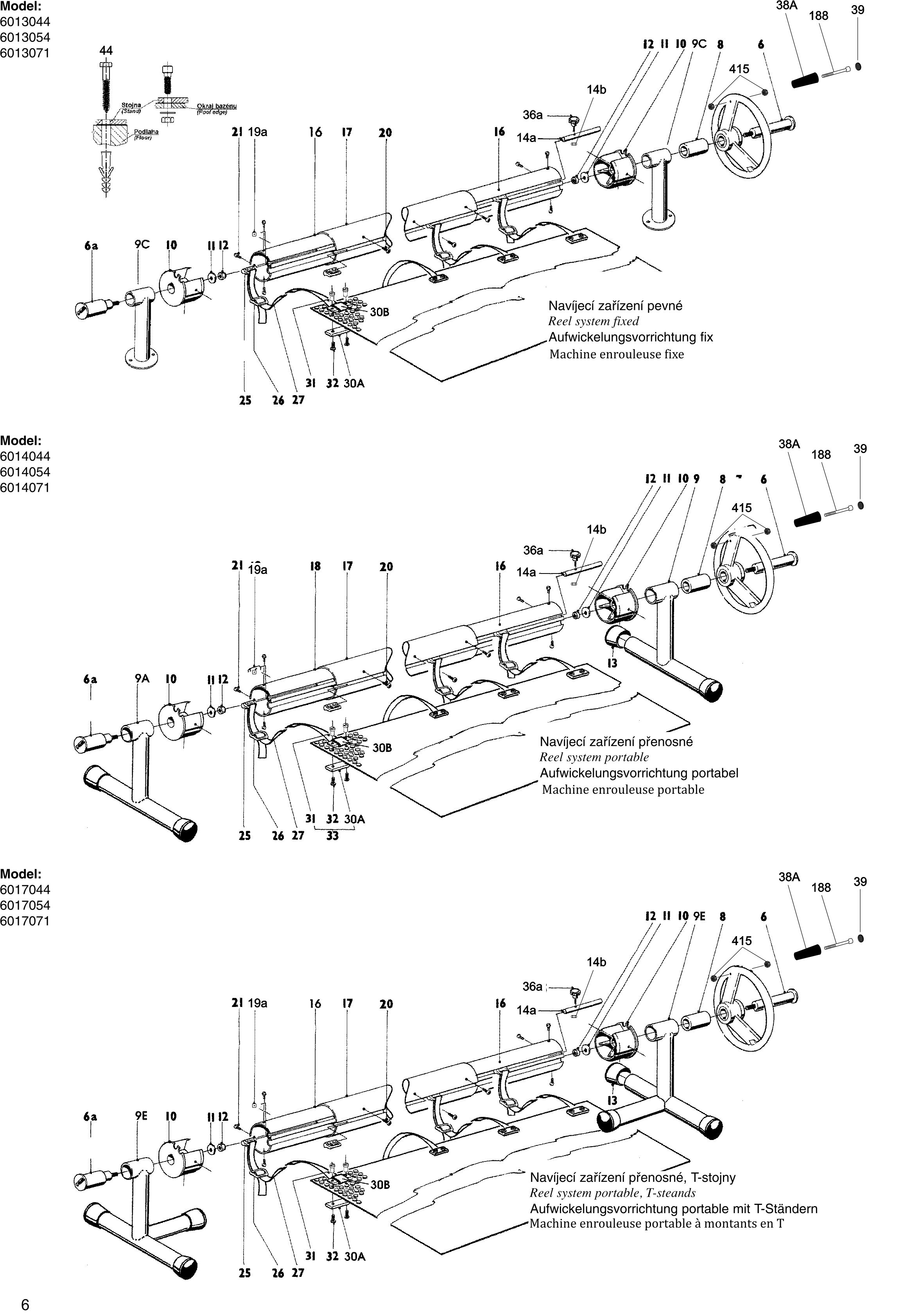 Manual reel system