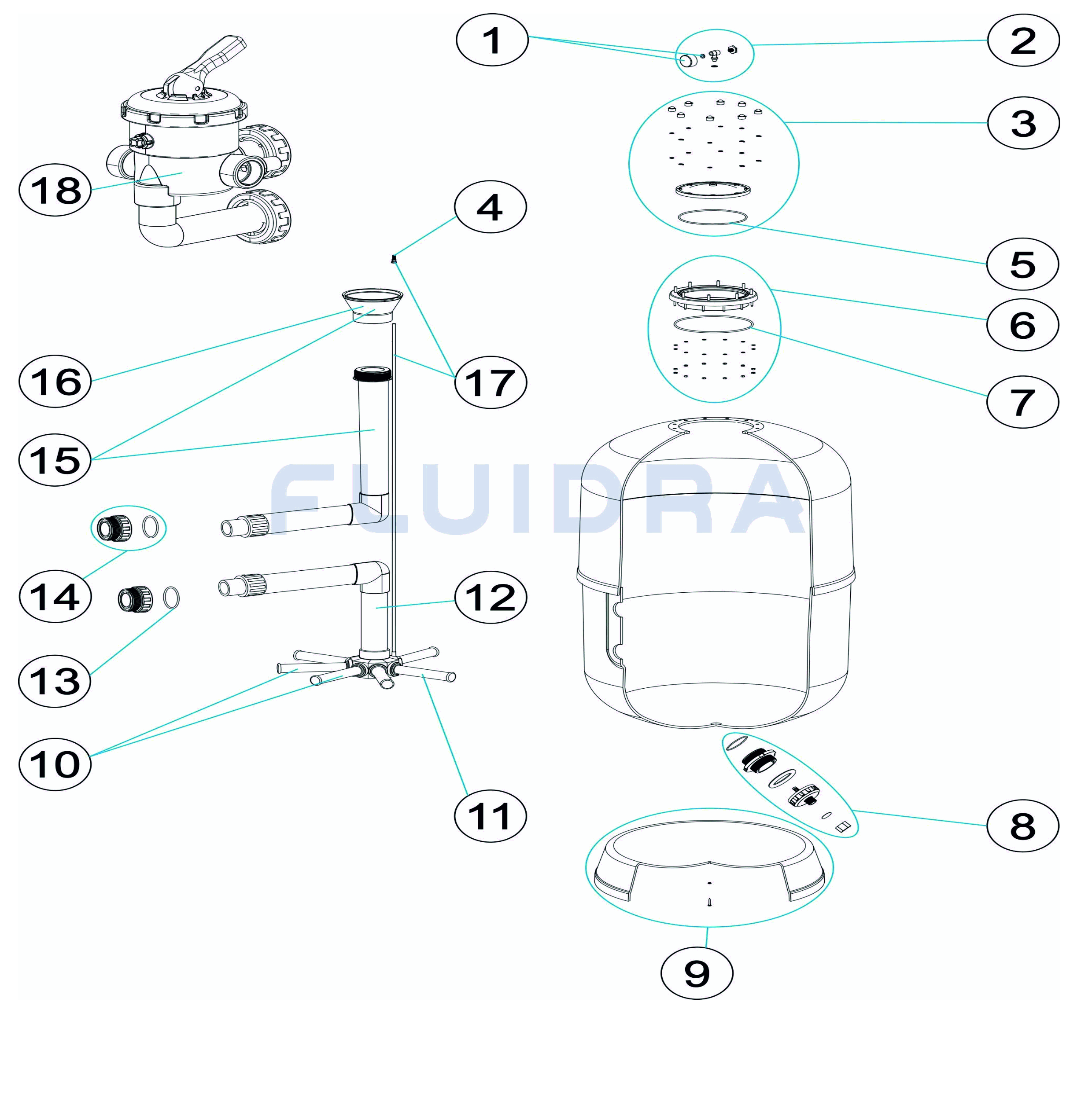 Filtration tank Lisboa FV 900 ALTO - New 2023