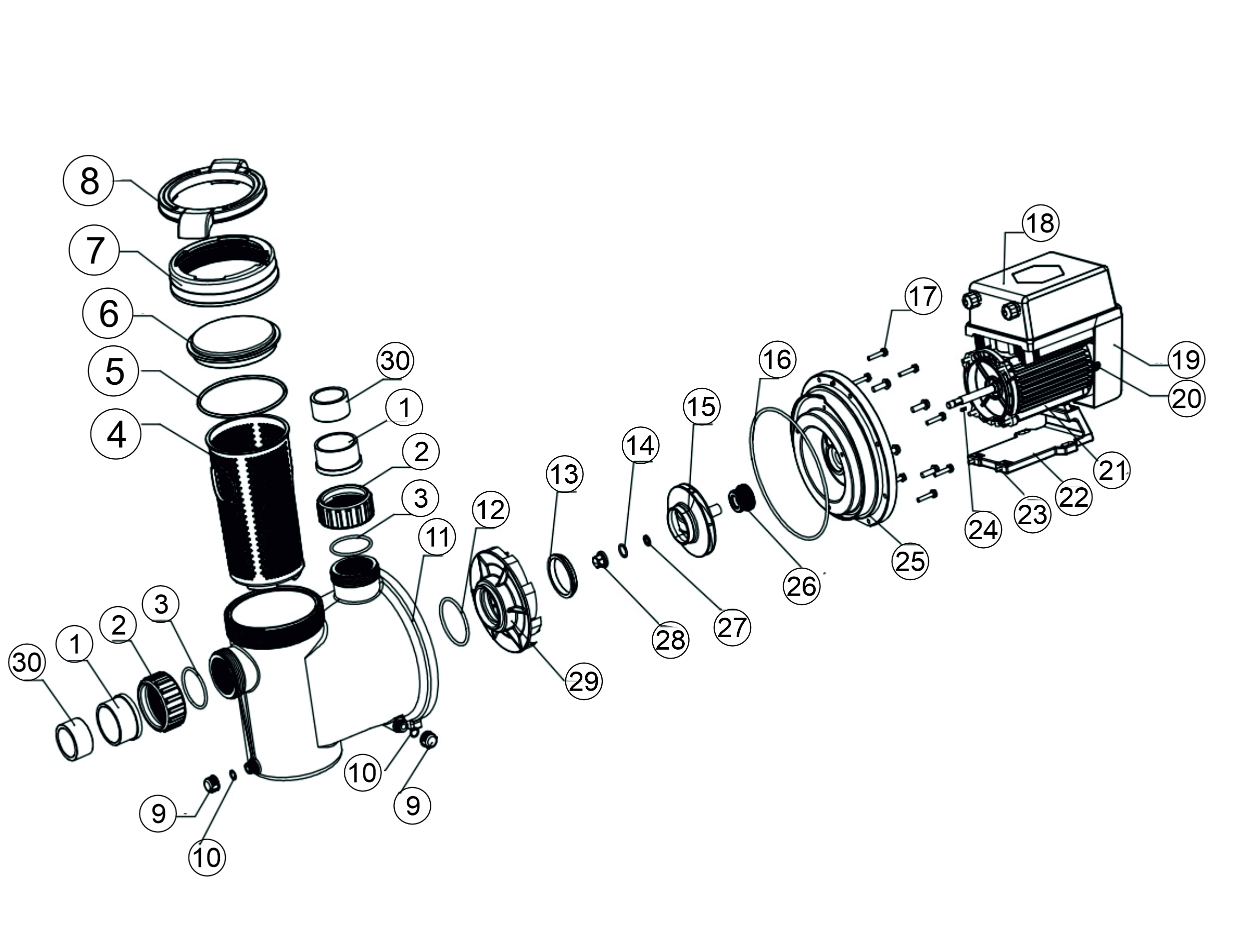 Filter pump sWP
