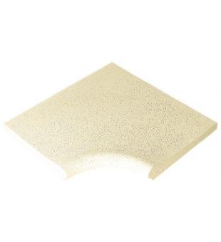 Sahara rounded curbstone - sand - R150 Int. angle, 1pc