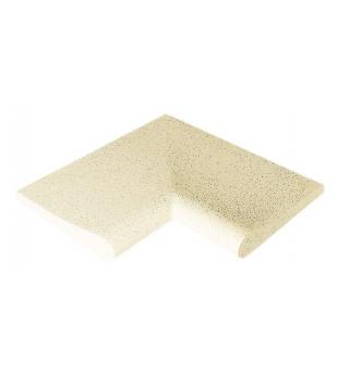 Sahara rounded curbstone - sand - 90Int. angle - 1pc