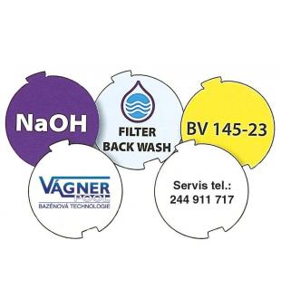 STICKERS UNDER TRANSPARENT LID EASYFIT 50MM,40PCS