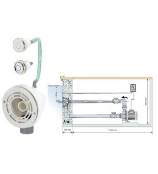 Predmontani set VAG-JET INOX (prolaz zidom, prednji panel, ventili i montana oprema)