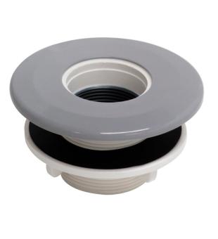 VA nozzle light grey  curled up for 1,5 " lights, for prefabricated pool (RAL7004) 
